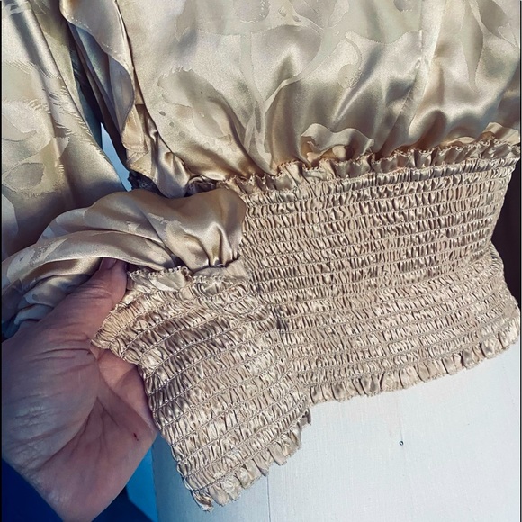 Zimmermann silk camel color turtleneck blouse. Size 4/6 - Picture 2 of 7